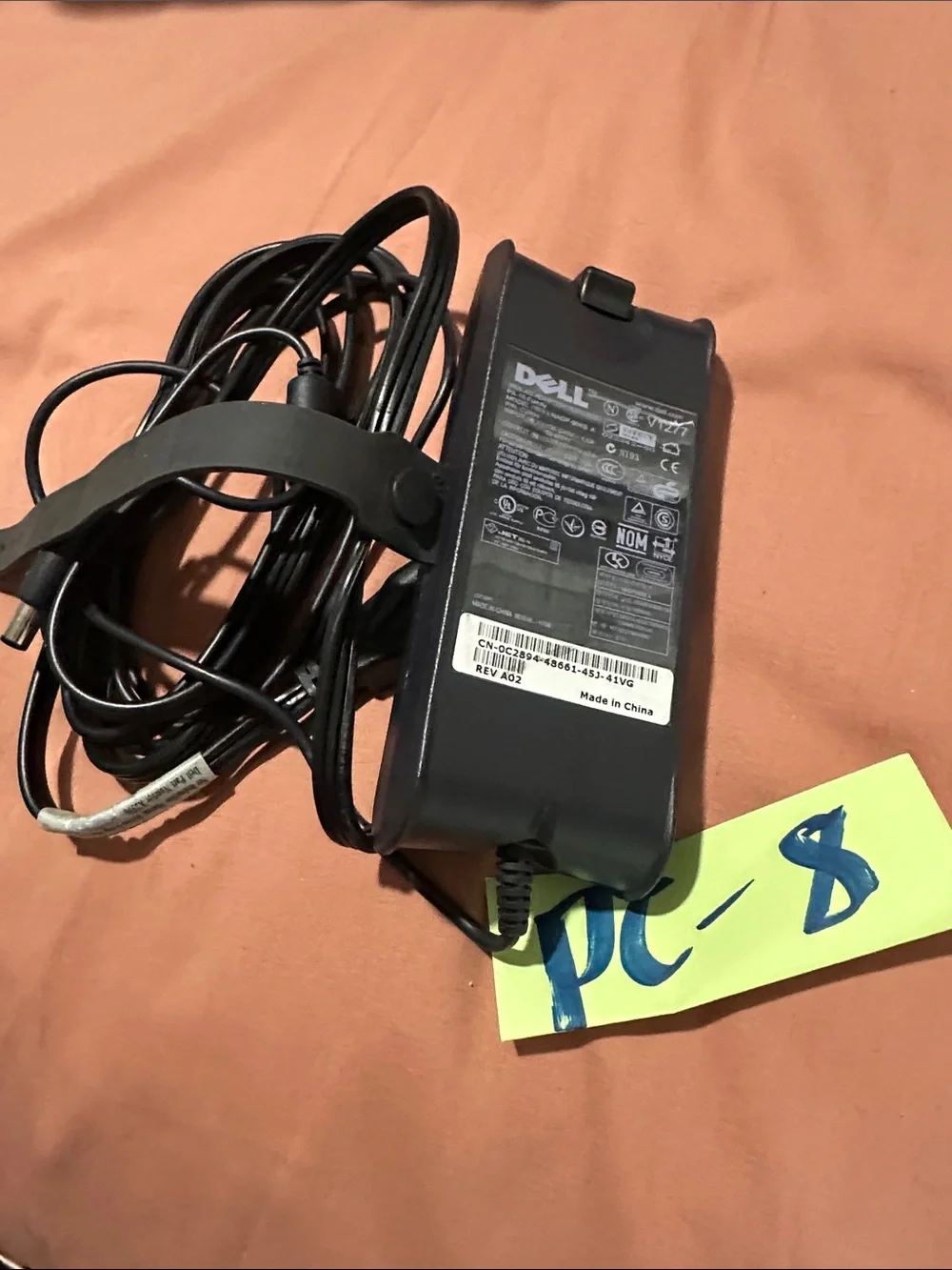 Dell Black AC Power Adapter with Attached Cable